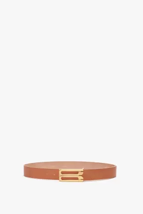 Exclusive Jumbo Frame Belt In Nude Leather