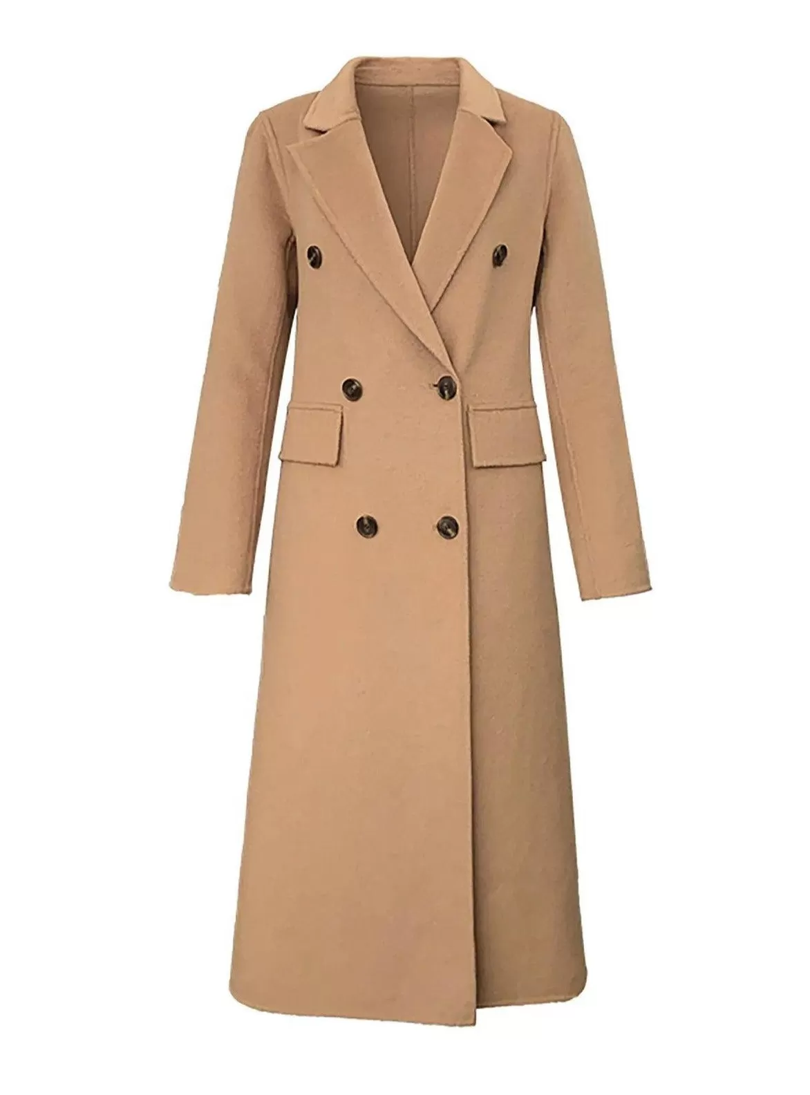 Felicia Double Face Wool Blend Fitted Coat