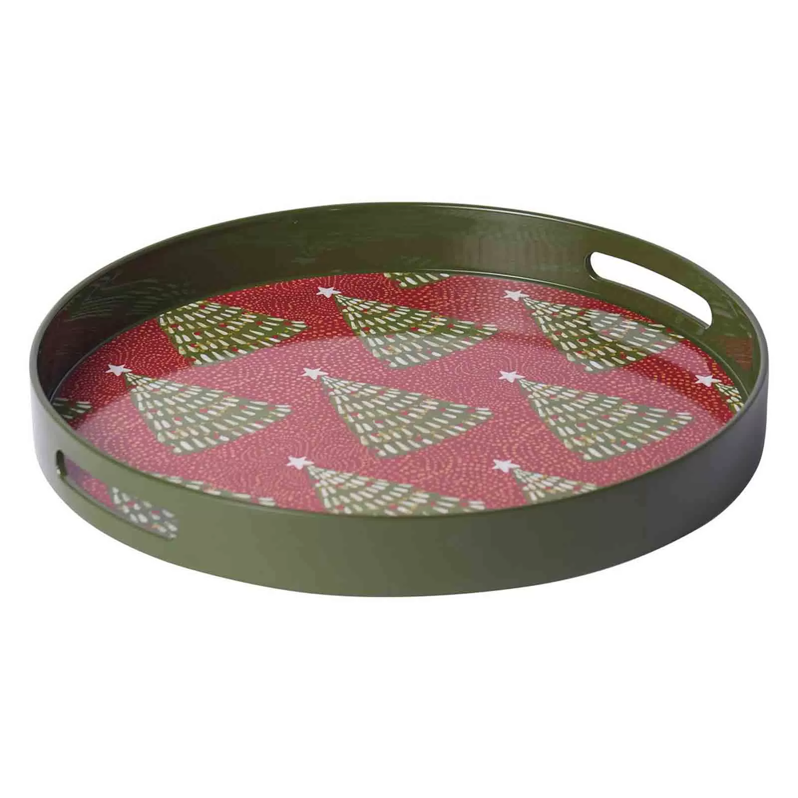 Filigree Trees 15 Inch Round Tray