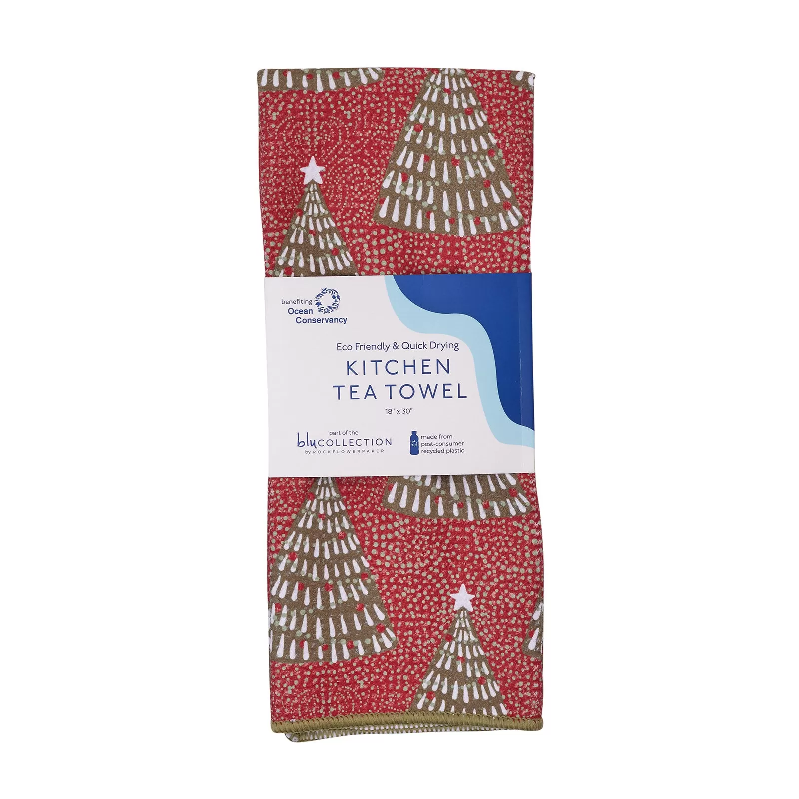 Filigree Trees blu Kitchen Tea Towel