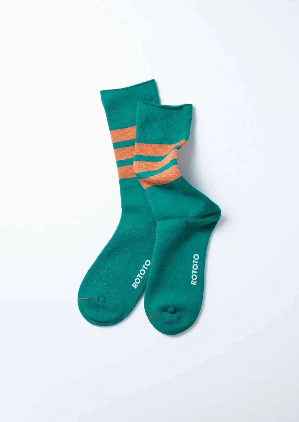 Fine Pile Stripe Crew Socks