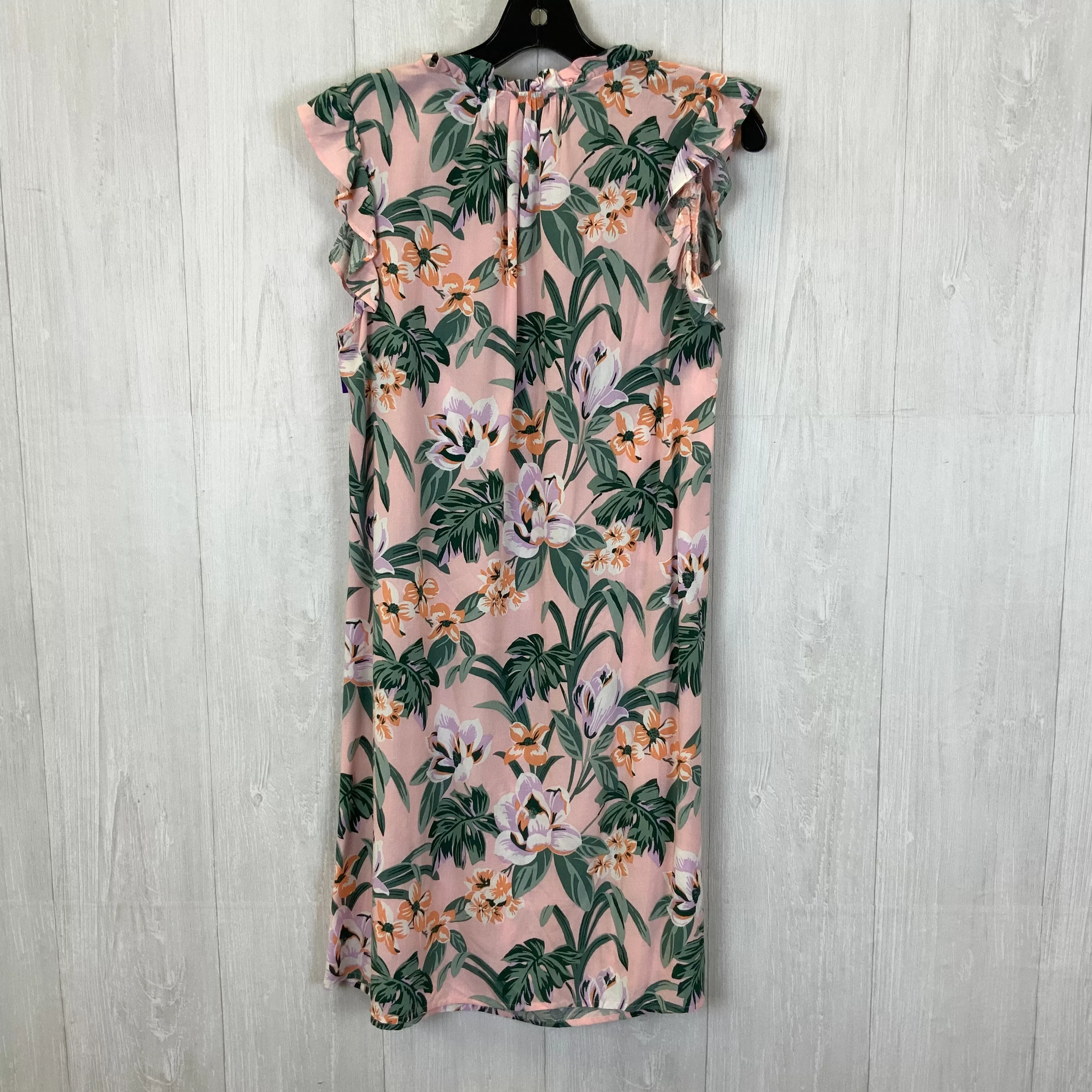 Floral Print Dress Casual Short Loft, Size S