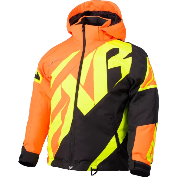 FXR CX Youth Jacket Orange/Black/HiVis