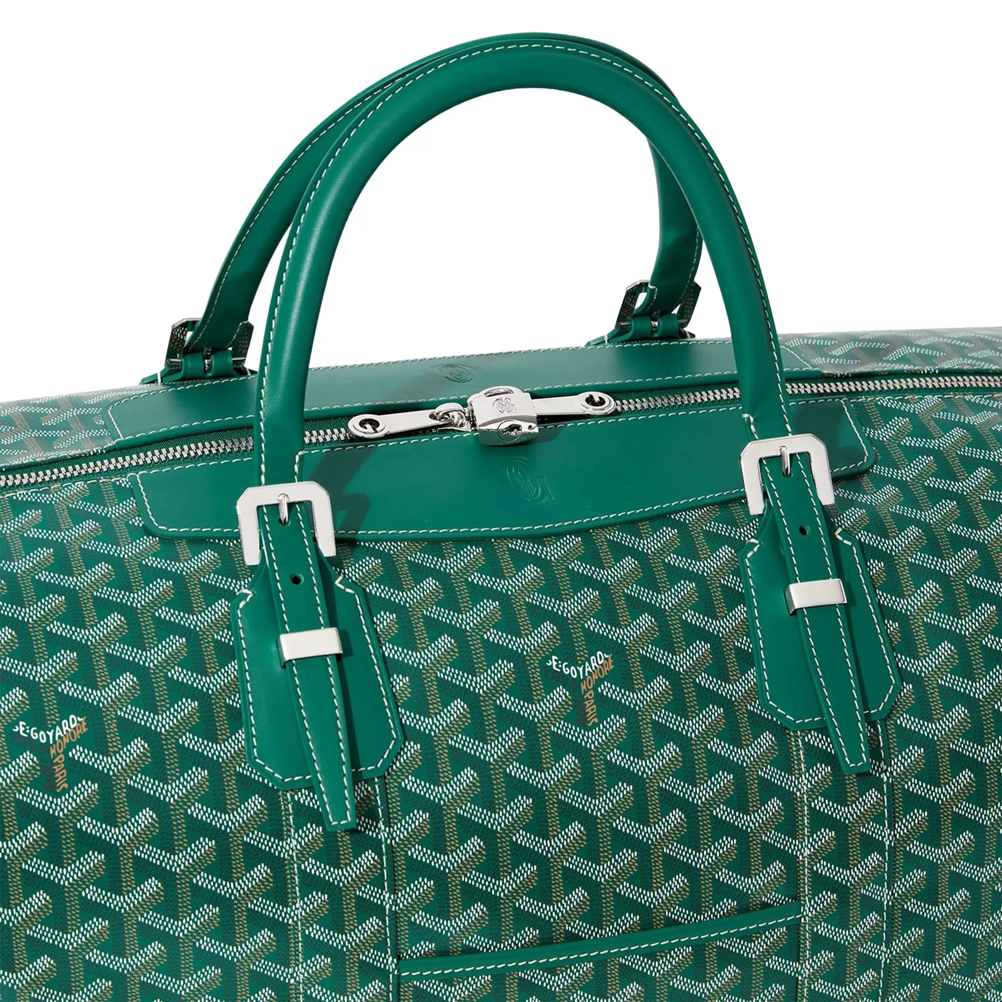 Goyard Bowling 55 Green Bag