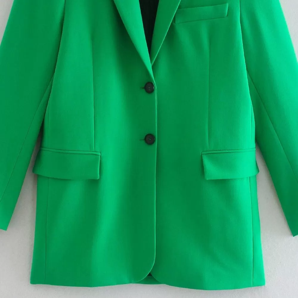 Green Mini Skirt Suit