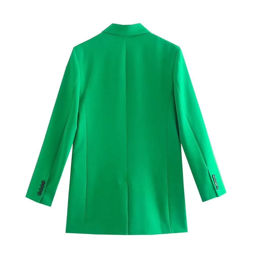 Green Mini Skirt Suit