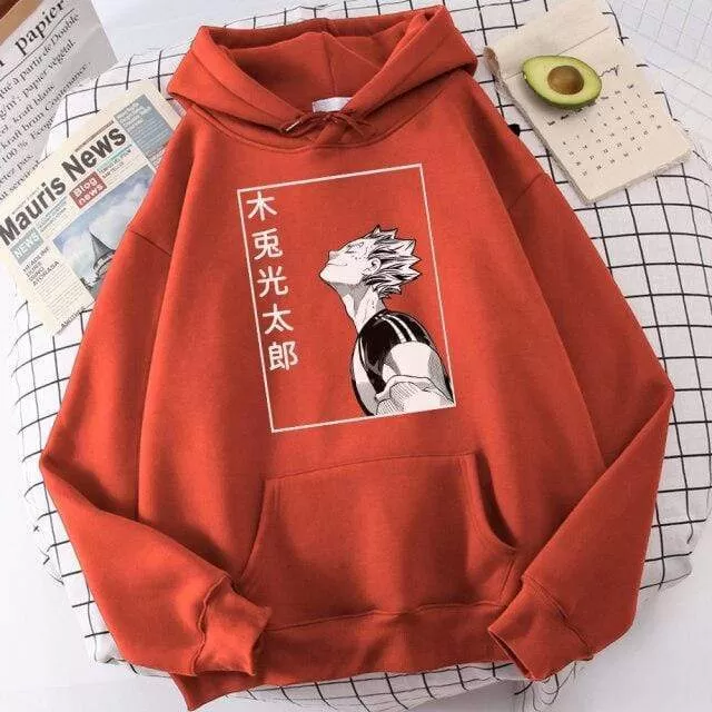 Haikyuu Bokuto Koutarou Print Hoodies Men Hip Hop Casual Streetwear Fashion Funny Sweatshirts Kuroo Anime Casual Hooded Mens