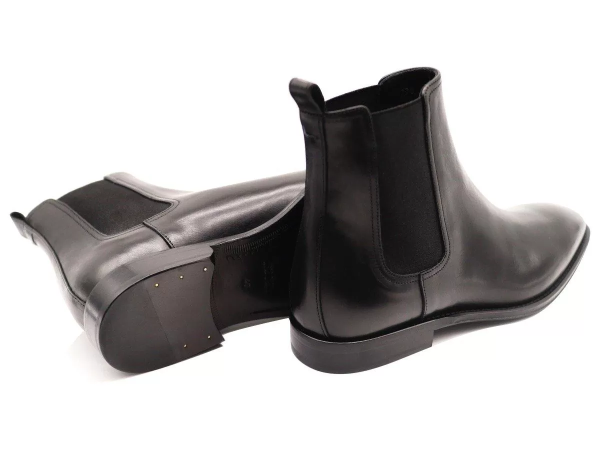 Halls Men's Calf Leather Chelsea Boots - Black