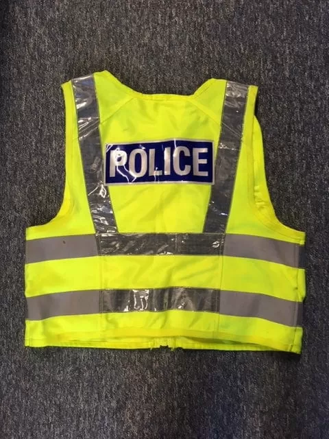 Hi Vis Tactical Duty Vest Model 511, Strathclyde Police, POLICE marked, chequerboard (Used – Grade A)