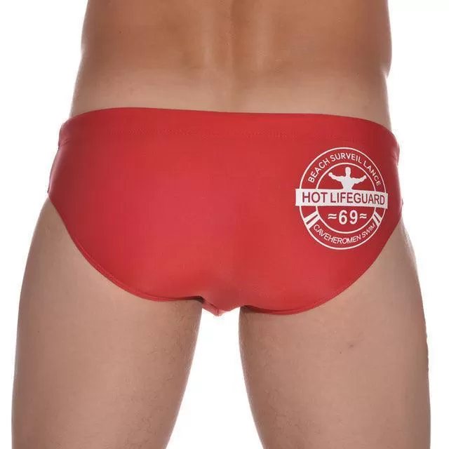 Hot Lifeguard Swim Briefs For Men