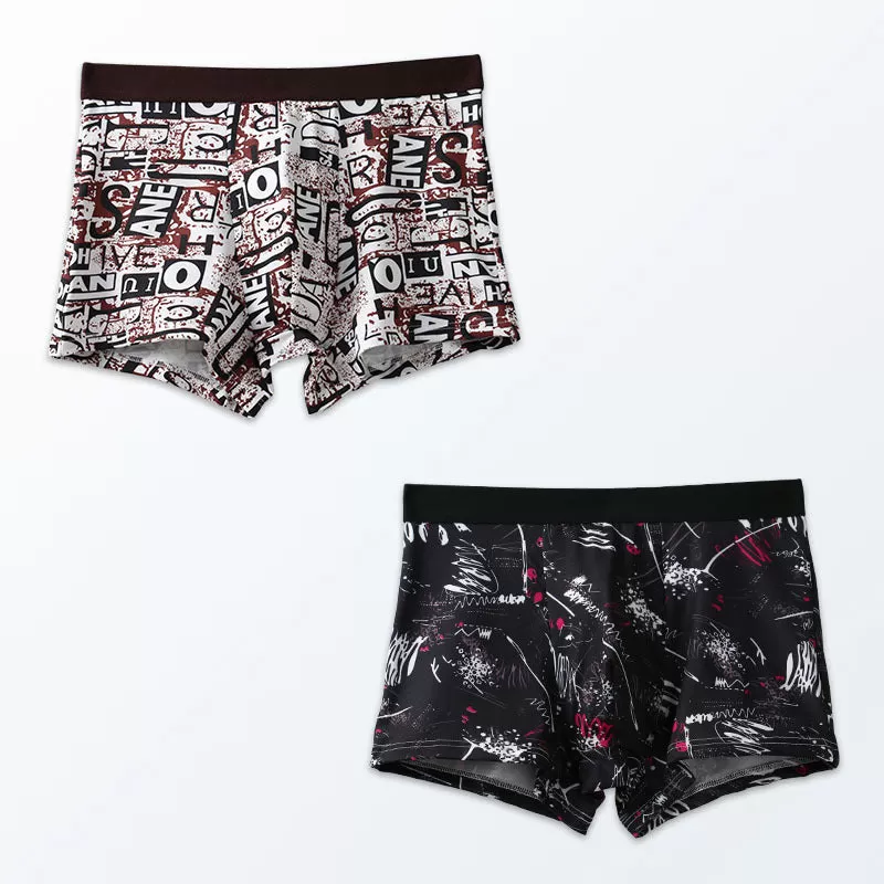 INSTOCK - Men's ice silk wide-brimmed slim fit trendy boxers