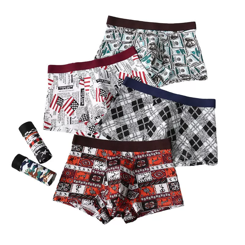 INSTOCK - Men's ice silk wide-brimmed slim fit trendy boxers