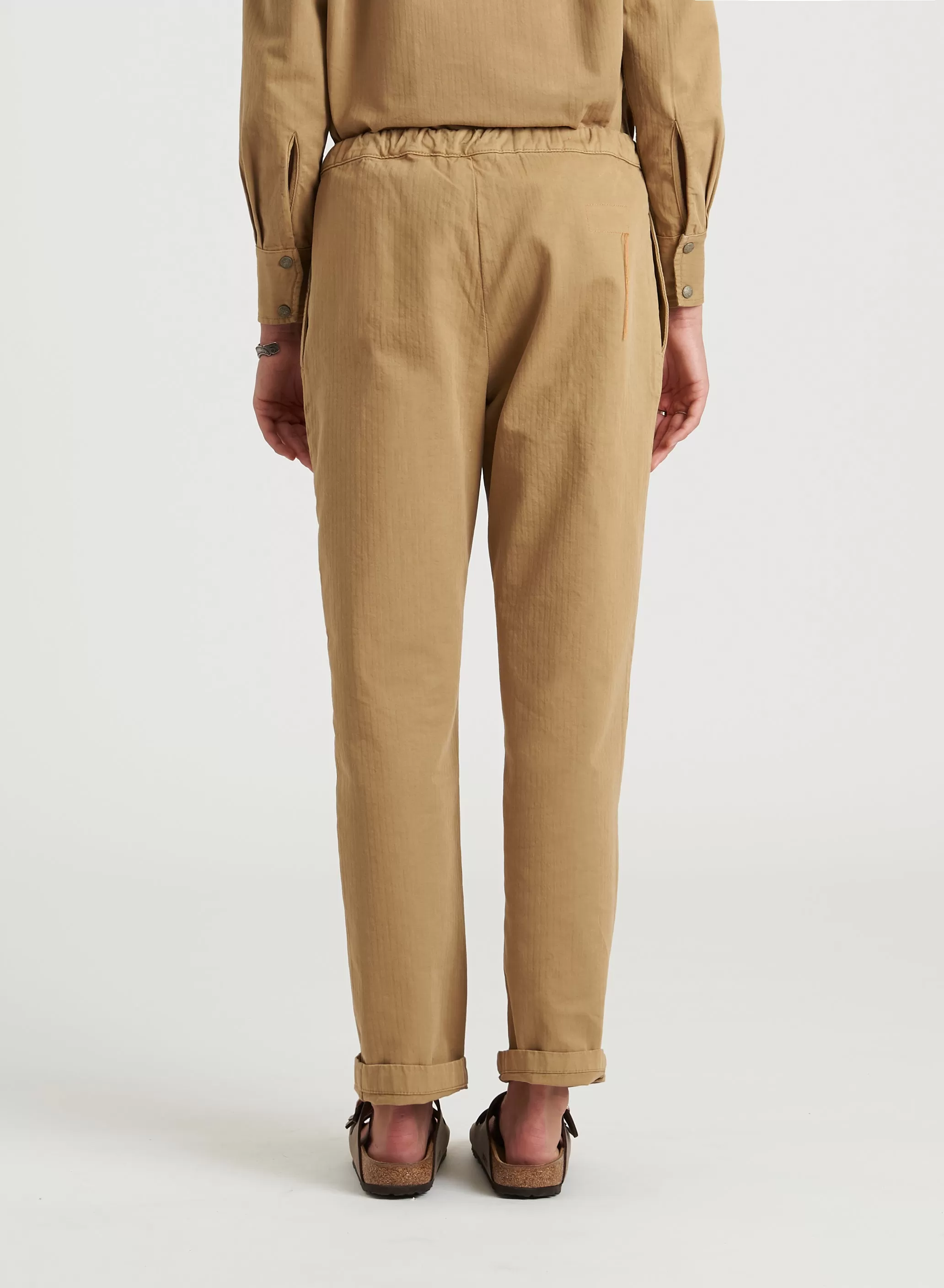 JOLE COTTON CHINO PANTS IN CAMEL