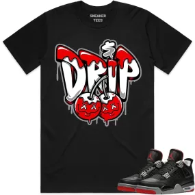 Jordan 4 Bred Reimagined 4s Shirt to Match - RED MONEY DRIP