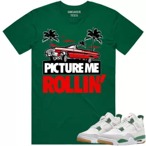 Jordan 4 Pine Green SB 4s Shirt to Match - RED PMR