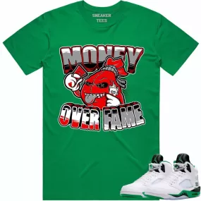 Jordan 5 Lucky Green 5s Shirt to Match - RED MOF