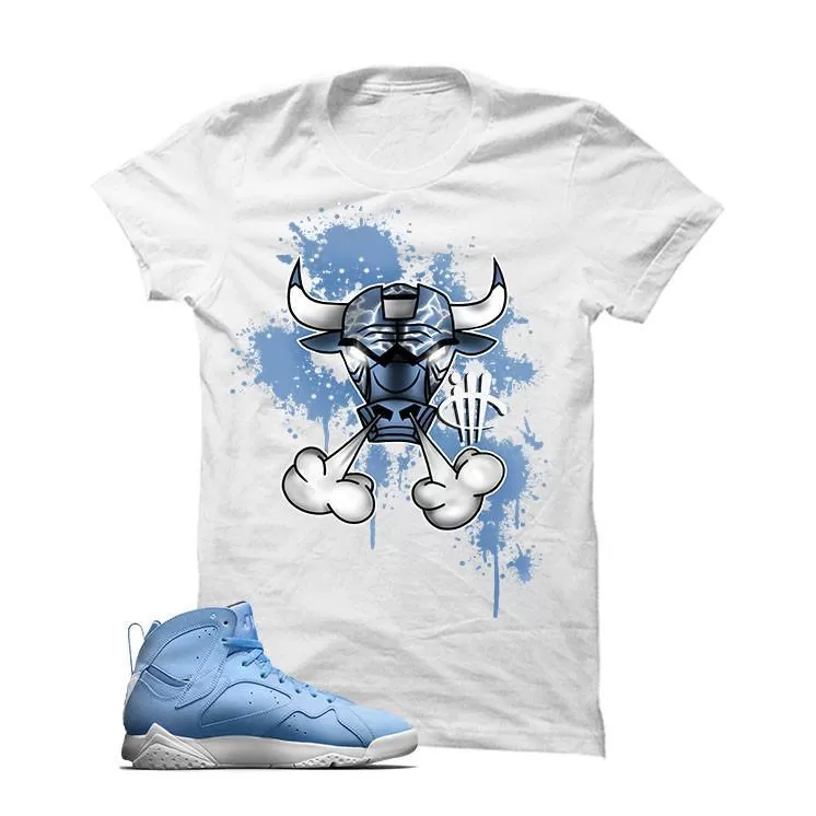 Jordan 7 Pantone White T Shirt (Iron Bull)