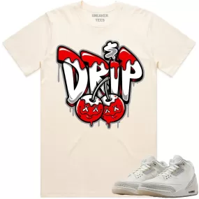 Jordan Retro 3 Craft Ivory 3s Shirt to Match - RED MONEY DRIP