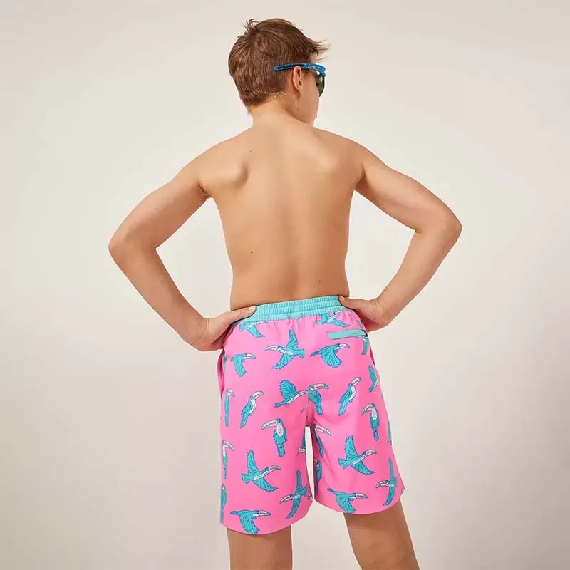 Kids Tiny Toucan Do It Swim Shorts