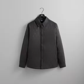 Kith Jacquard Faille Sutton Quilted Shirt Jacket - Somber