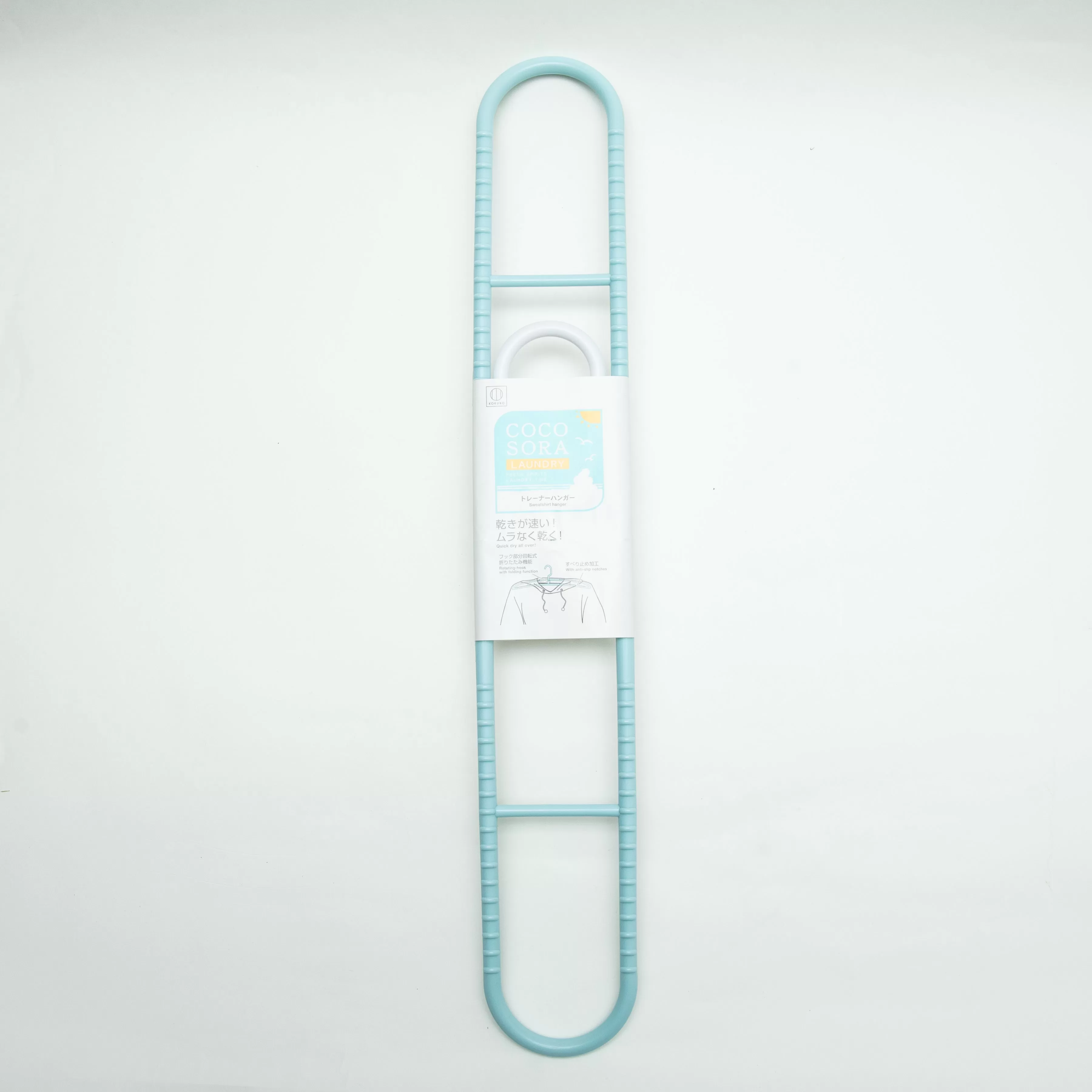 Kokubo Coco Sora Foldable Sweater Hanger with Rotating Hook