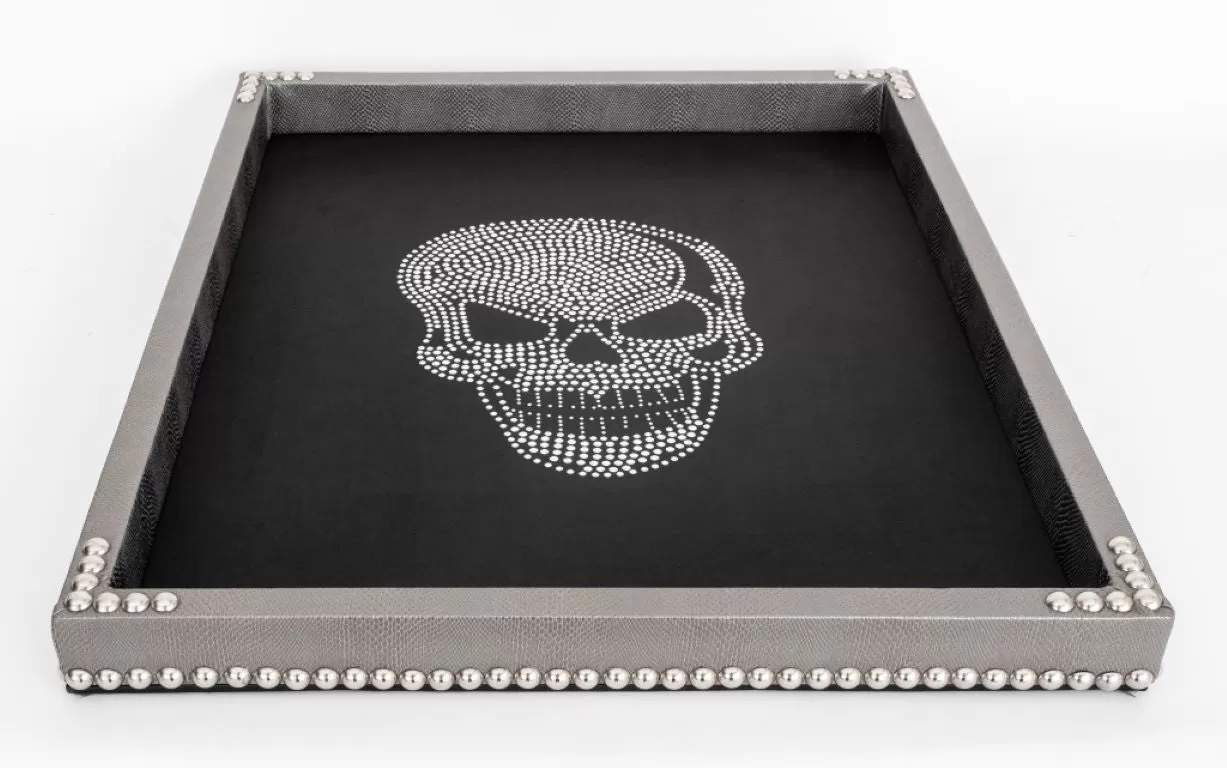 Large Glam Rock Style Skull Tray