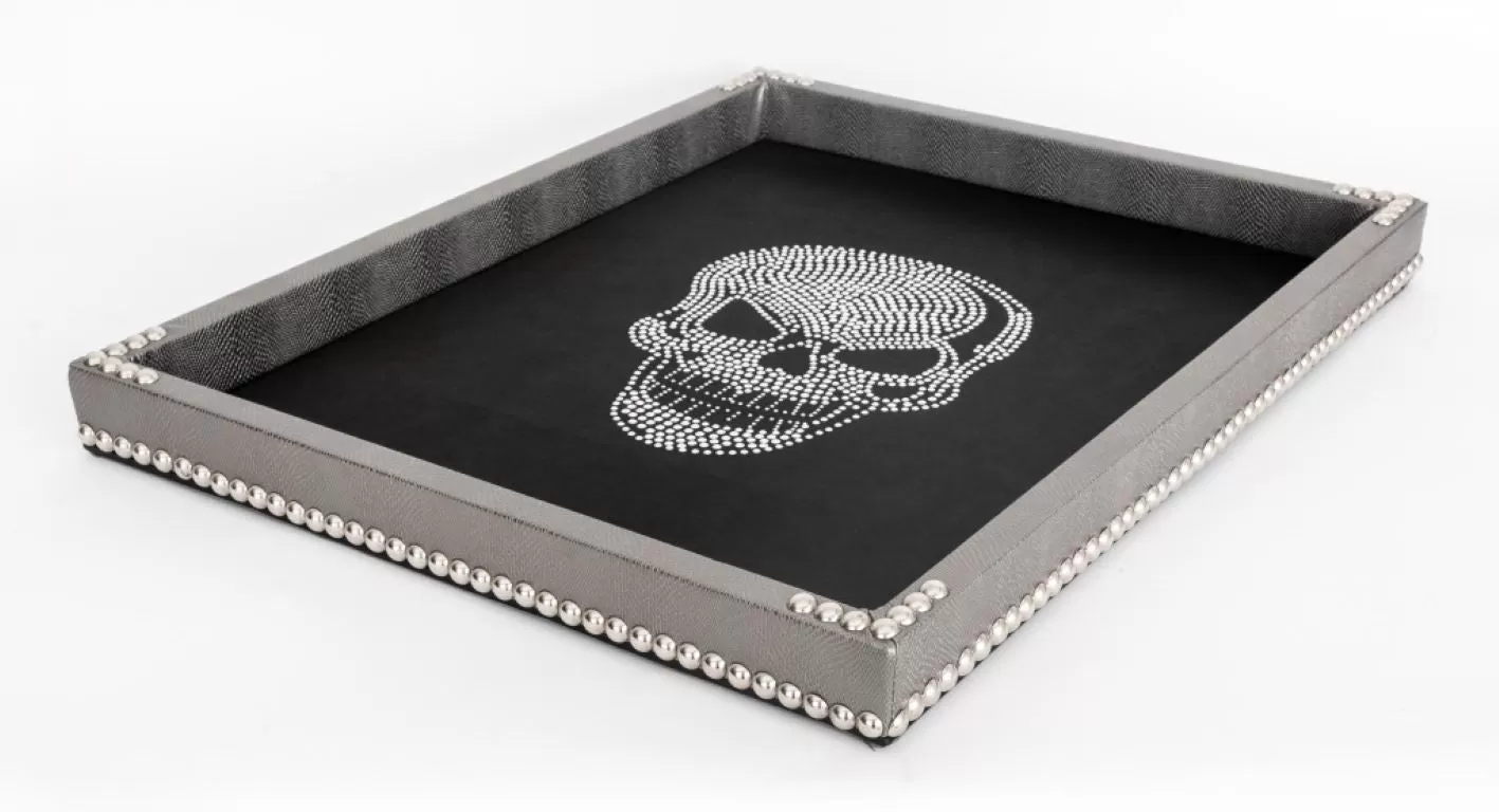 Large Glam Rock Style Skull Tray