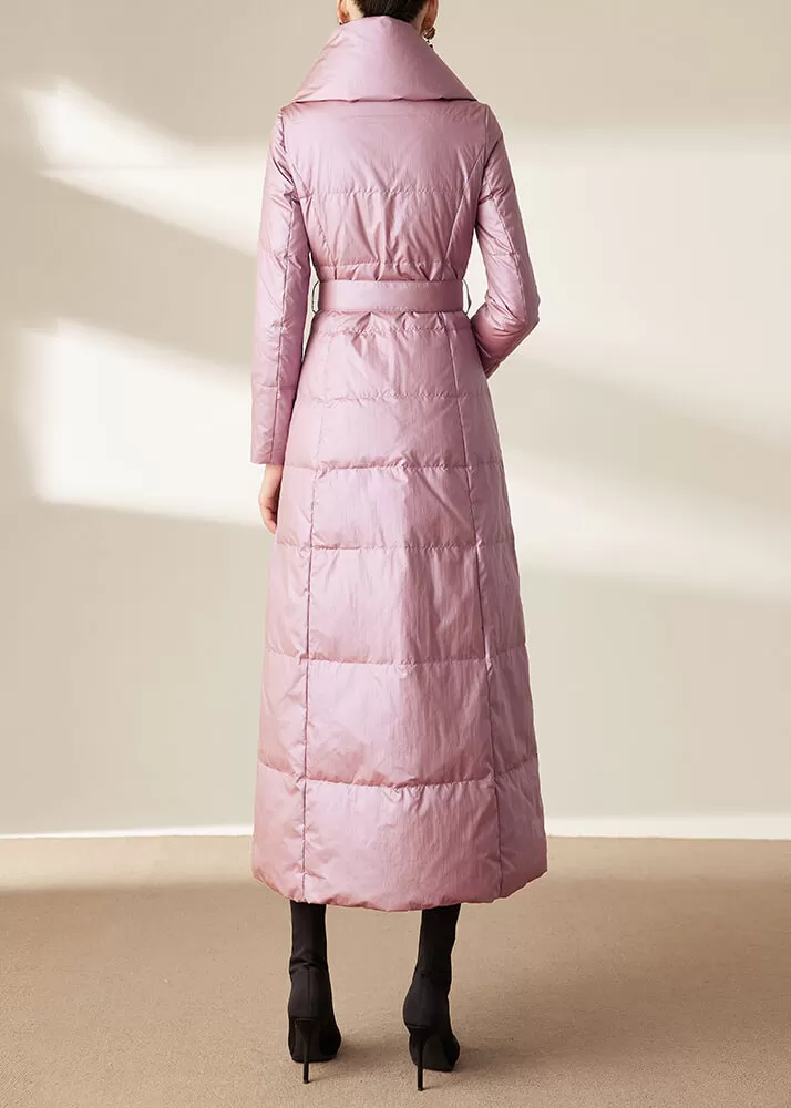 Laura Double Breasted Belted Maxi Down Coat