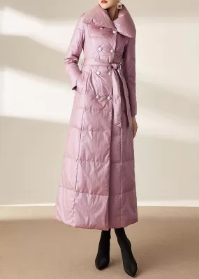 Laura Double Breasted Belted Maxi Down Coat