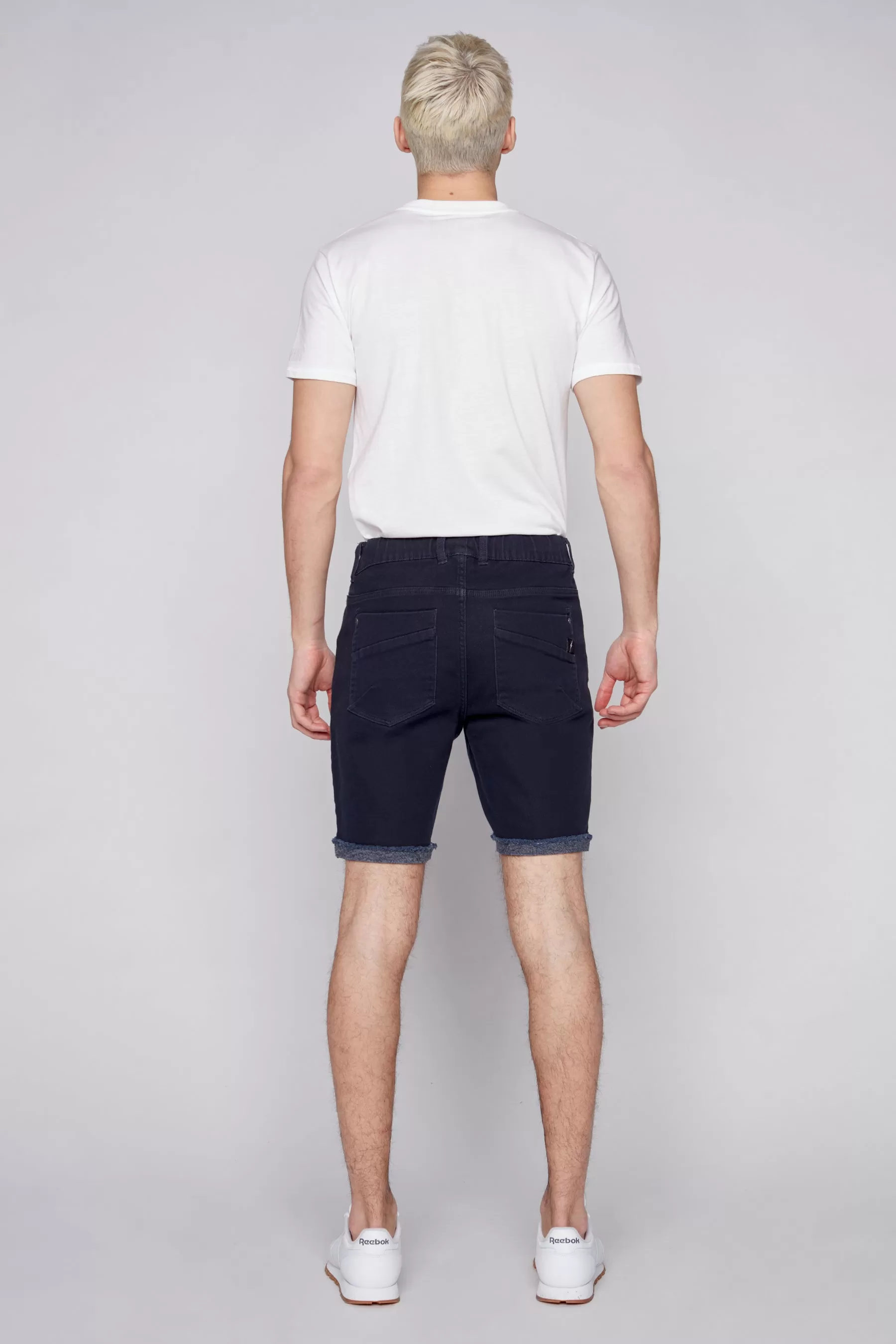 LENNON - Mens Rolled Up Shorts - Navy