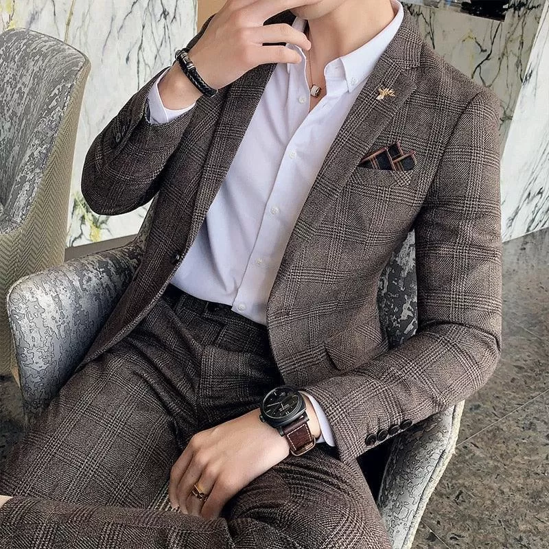 Lino Two Piece Formal Business Suit