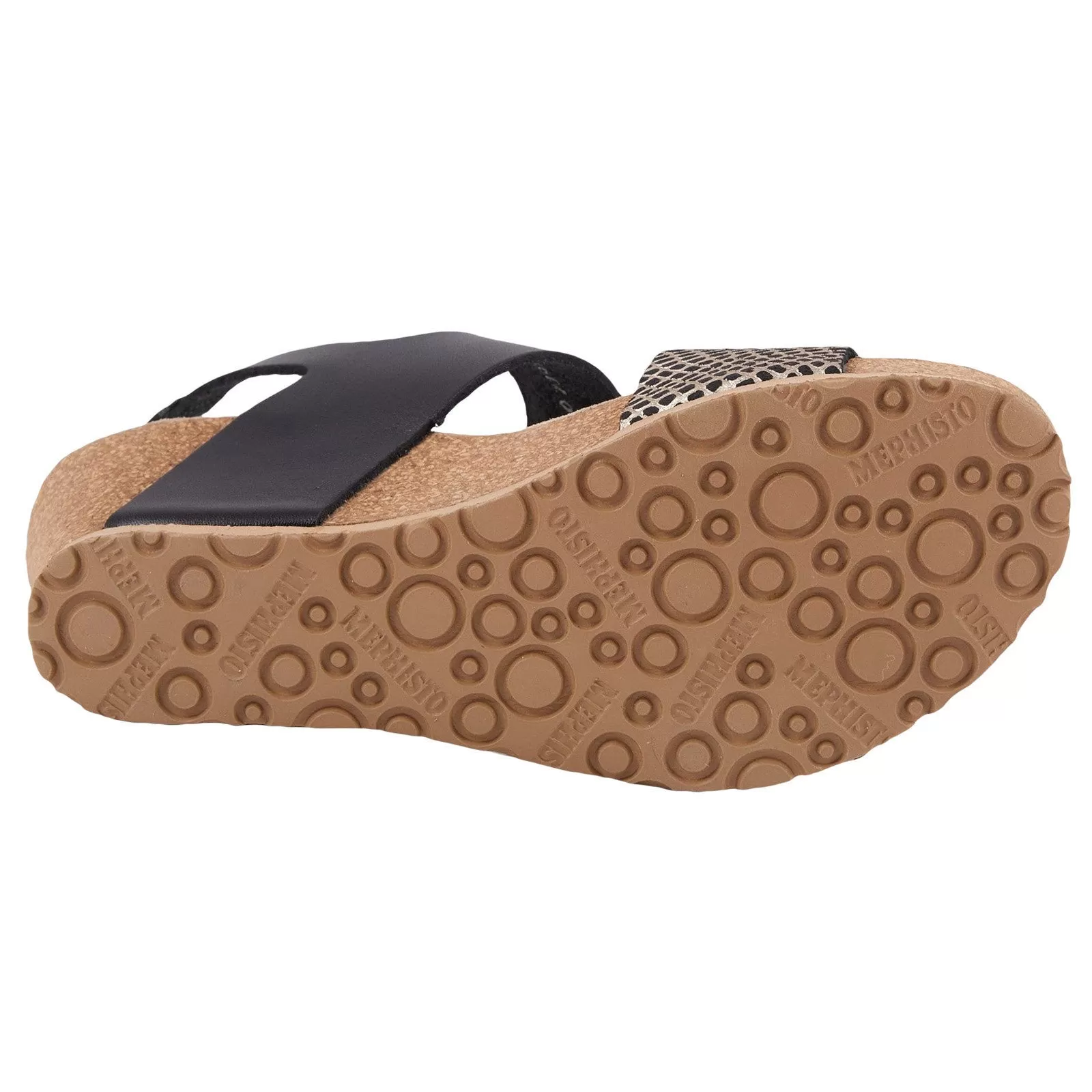 Lissandra Full Grain Printed Leather Women's Wedge Sandals