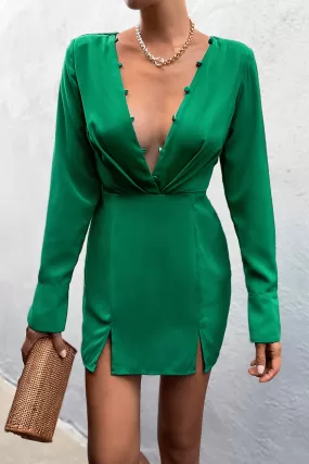 Loren Mini Dress - Emerald