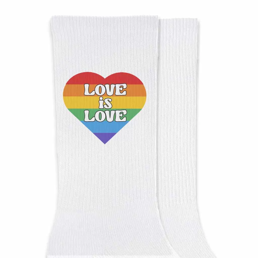 Love is Love Pride Crew Socks