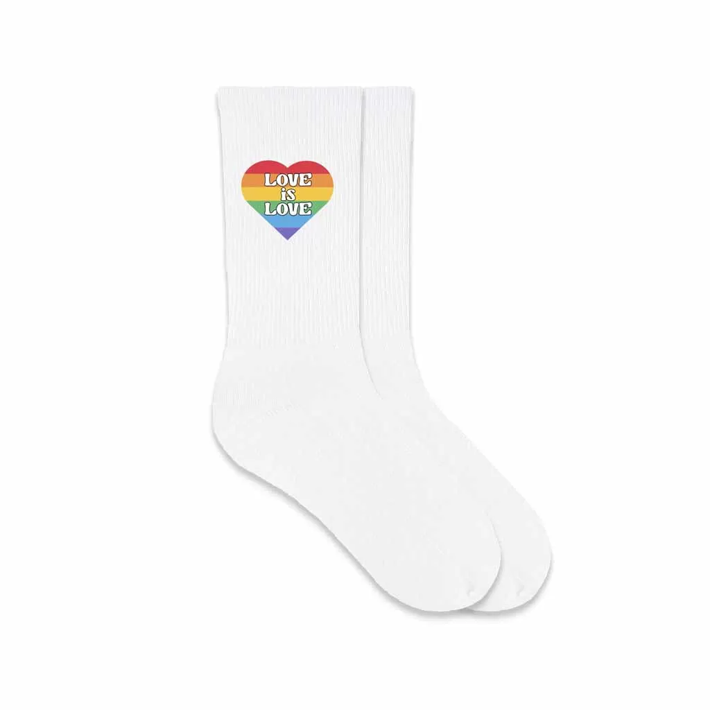 Love is Love Pride Crew Socks