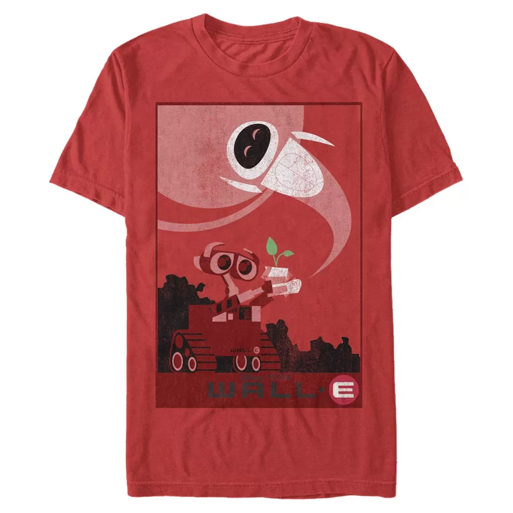 Mad Engine Disney Pixar Wall E Plant Boot Men's T-Shirt