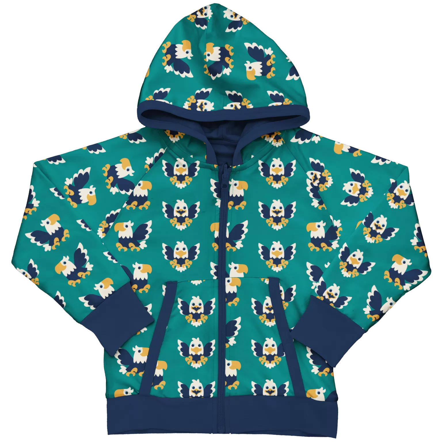 Maxomorra Dream Job Eagle Reversible Zip Hoodie