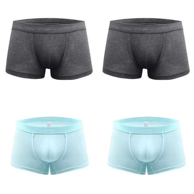 Men Boxer Shorts - 4 Pcs/Set