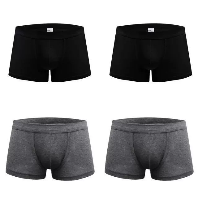 Men Boxer Shorts - 4 Pcs/Set