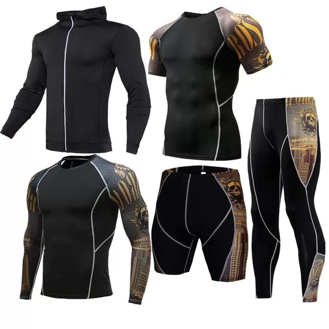 Men Sportswear Compression Sports Suits