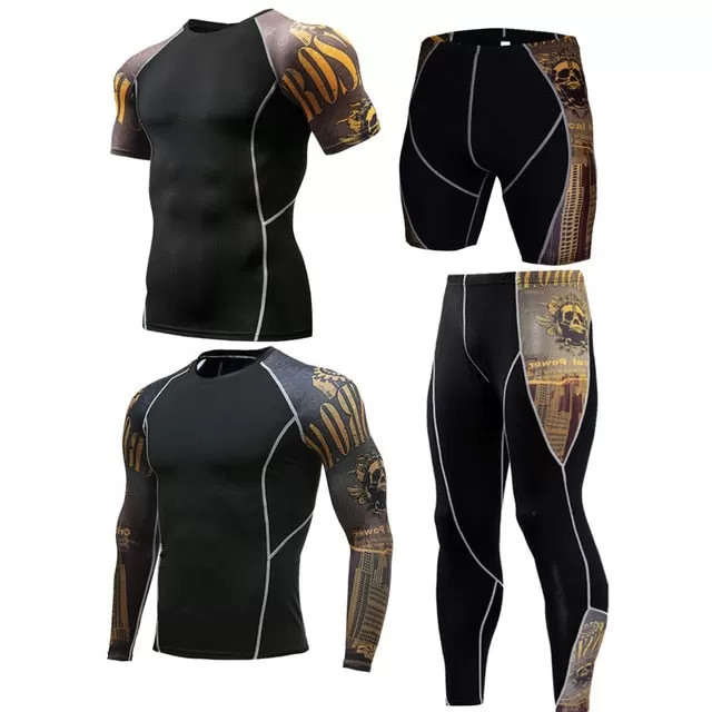 Men Sportswear Compression Sports Suits