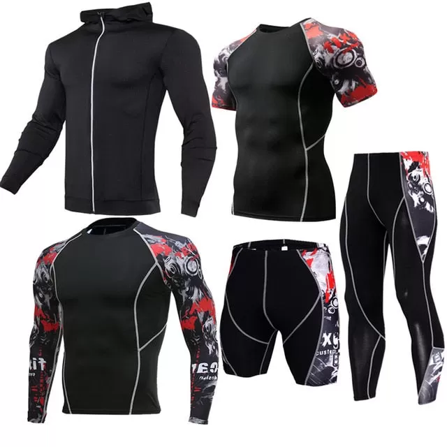 Men Sportswear Compression Sports Suits