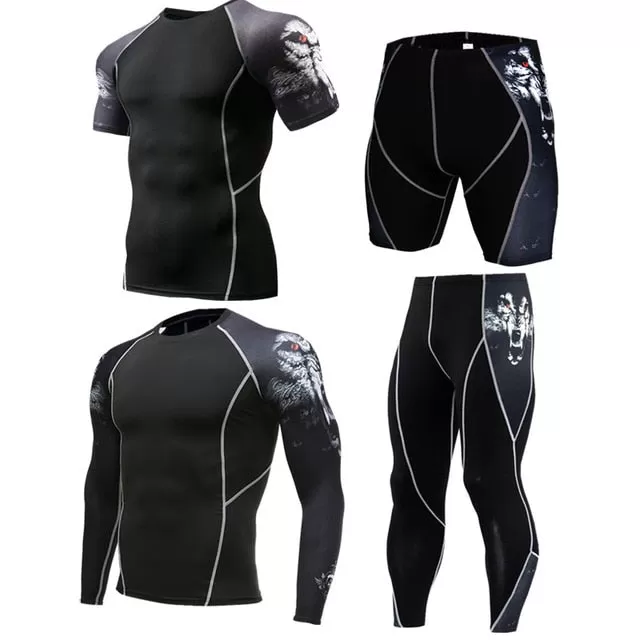 Men Sportswear Compression Sports Suits