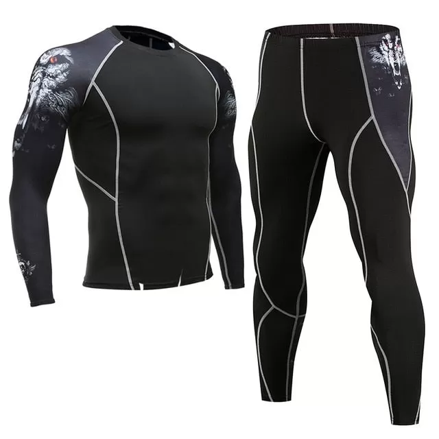 Men Sportswear Compression Sports Suits