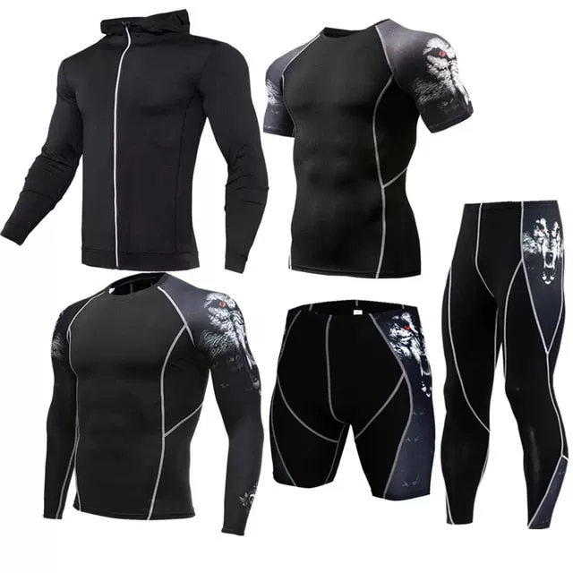 Men Sportswear Compression Sports Suits