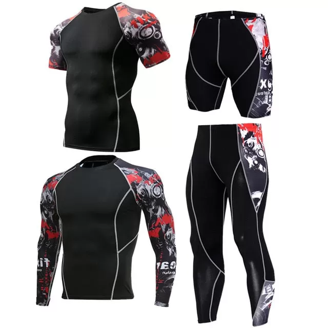 Men Sportswear Compression Sports Suits