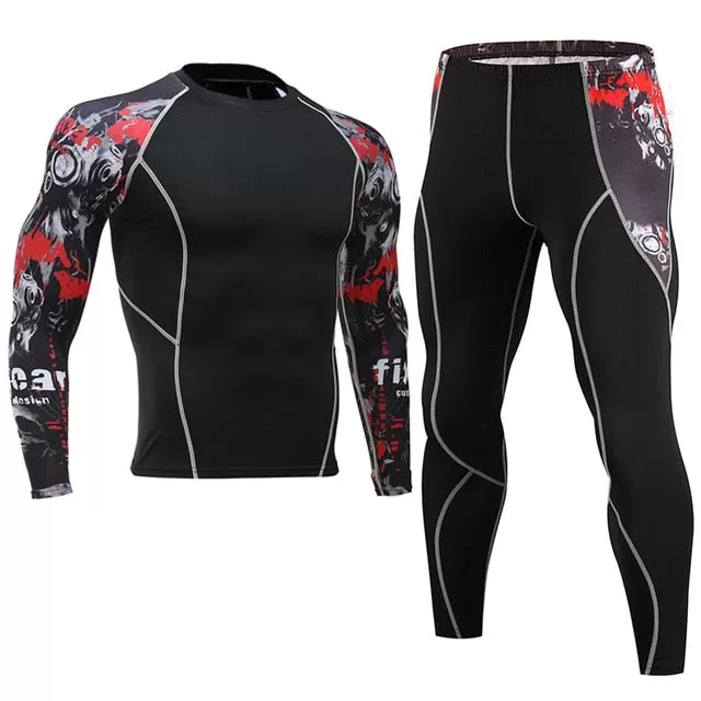 Men Sportswear Compression Sports Suits