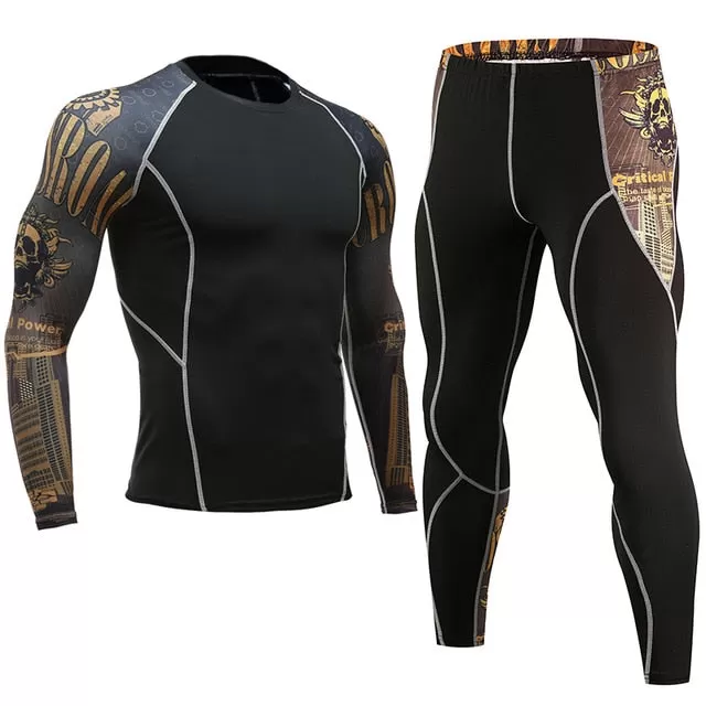 Men Sportswear Compression Sports Suits