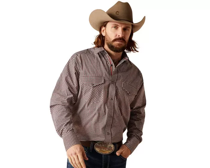 Men's Ariat Pro Series Scout Classic Fit Long Sleeve Western Shirt