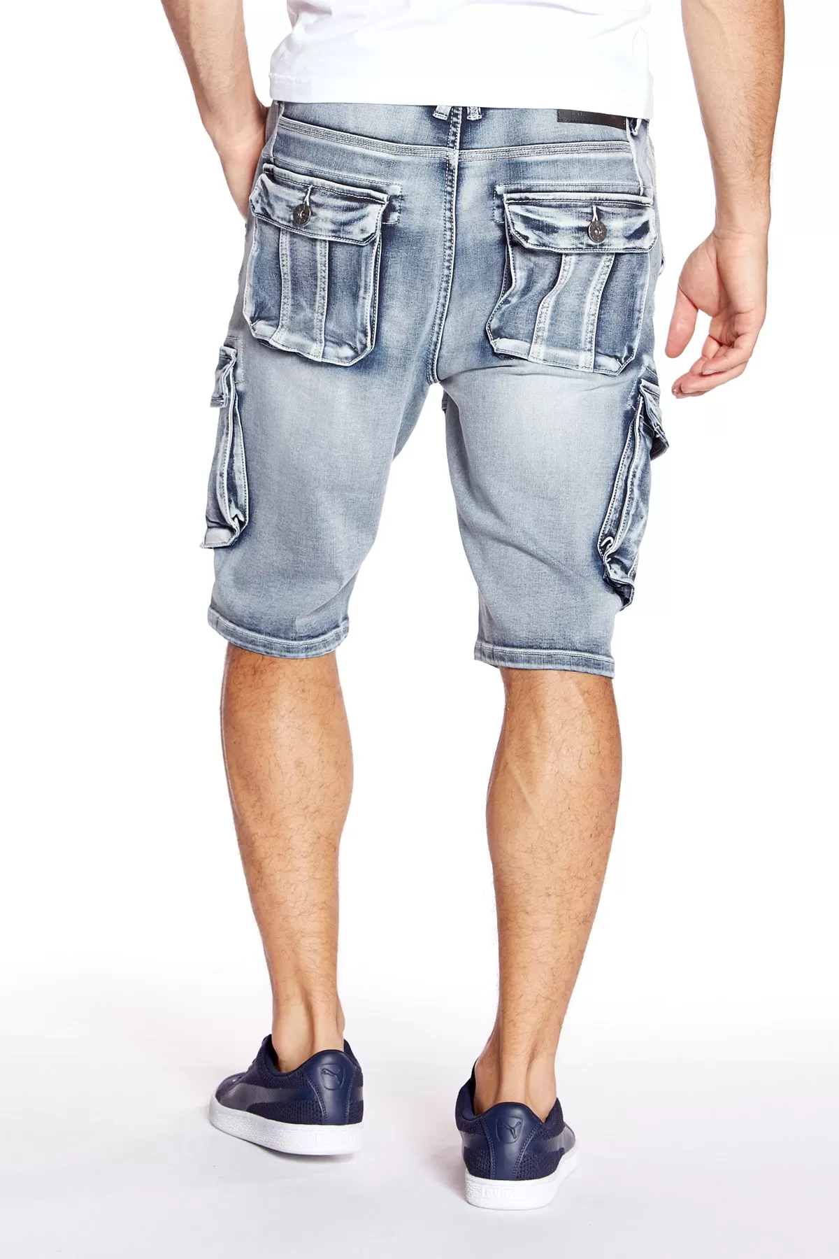 Men's Capri Shorts - Snow Wash